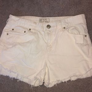 Free people denim shorts
